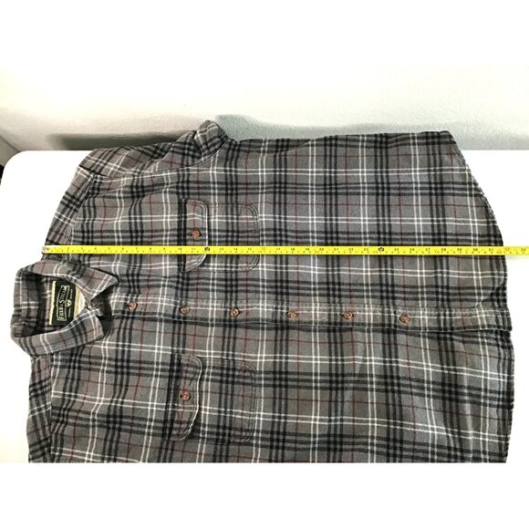 FIELD & STREAM - MENS GREY SOTTON LONG SLEEVE BUTTON DOWN FLANNEL SHIRT SIZE 2XL - Picture 6 of 6